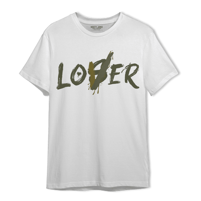 SE Craft Medium Olive 4s T Shirt Match Loser Lover - NastyJamz