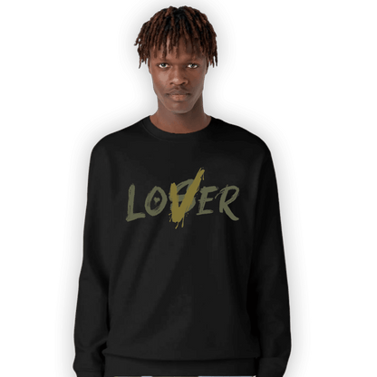 SE Craft Medium Olive 4s Sweatshirt Match Loser Lover - NastyJamz
