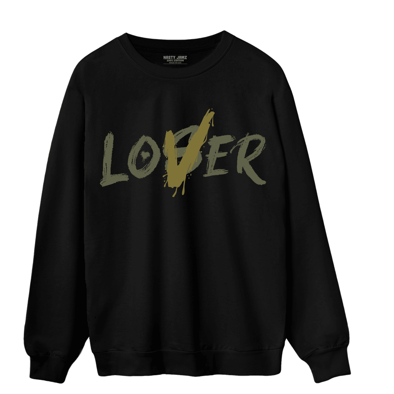 SE Craft Medium Olive 4s Sweatshirt Match Loser Lover - NastyJamz
