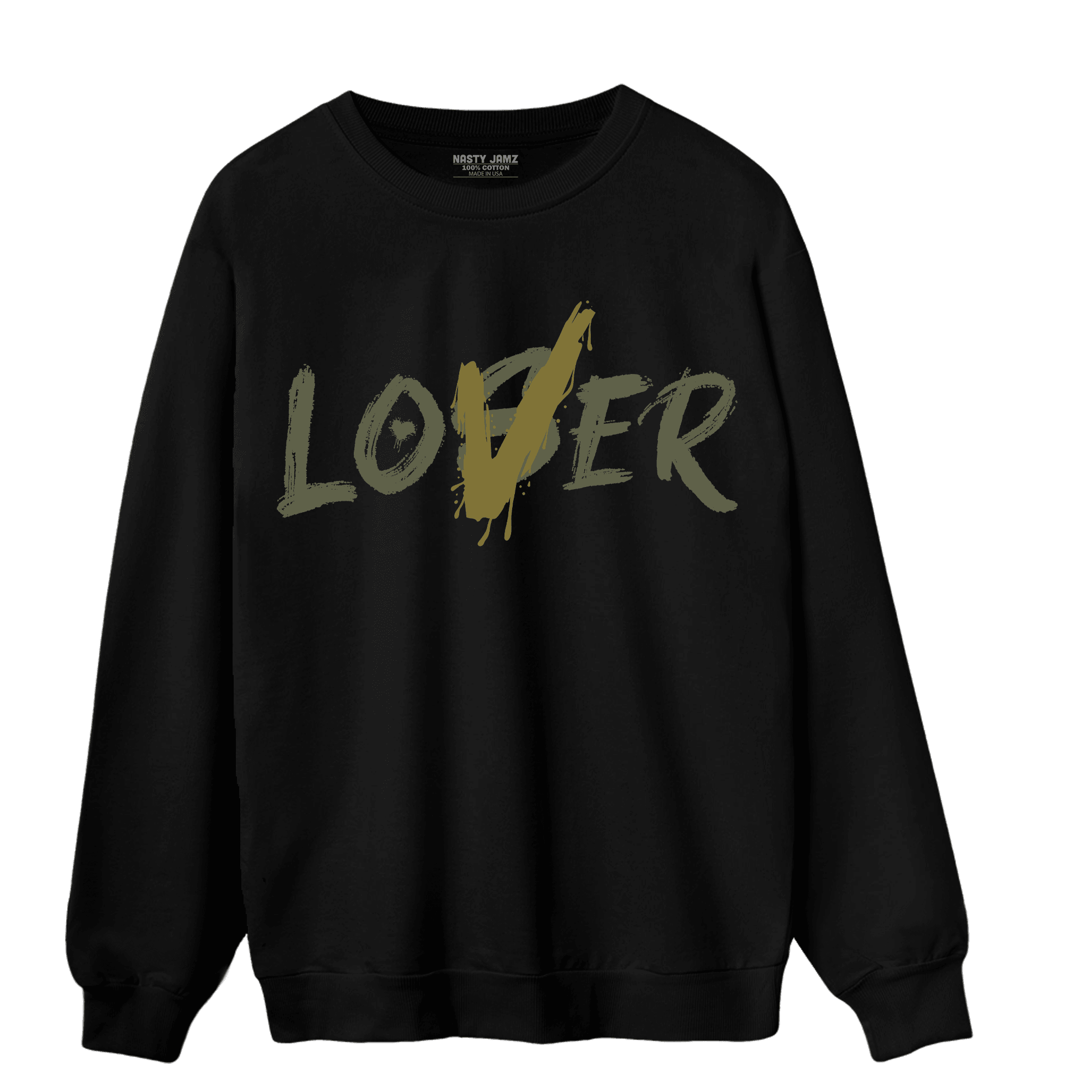 SE Craft Medium Olive 4s Sweatshirt Match Loser Lover - NastyJamz