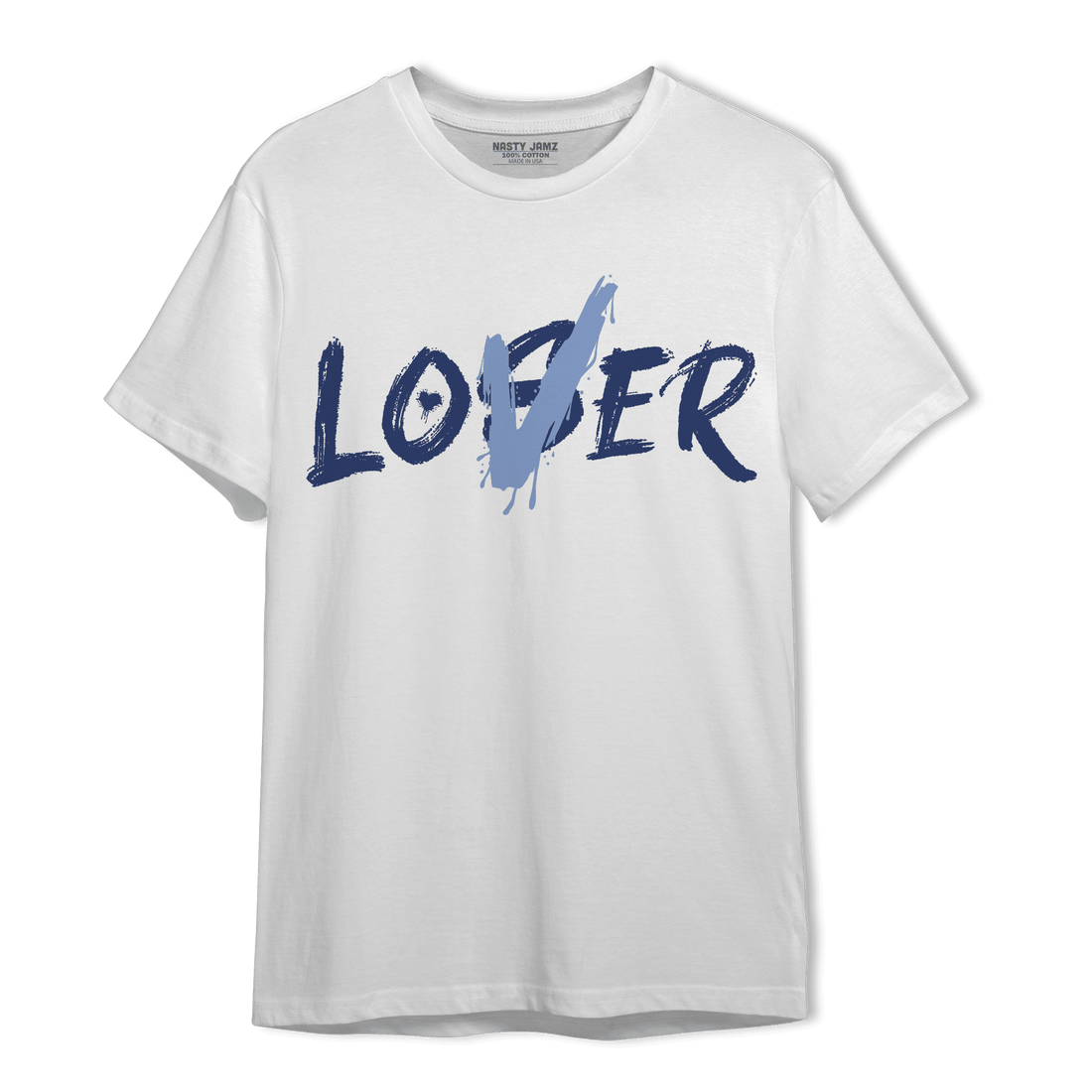 Midnight Navy 5s T Shirt Match Loser Lover - NastyJamz