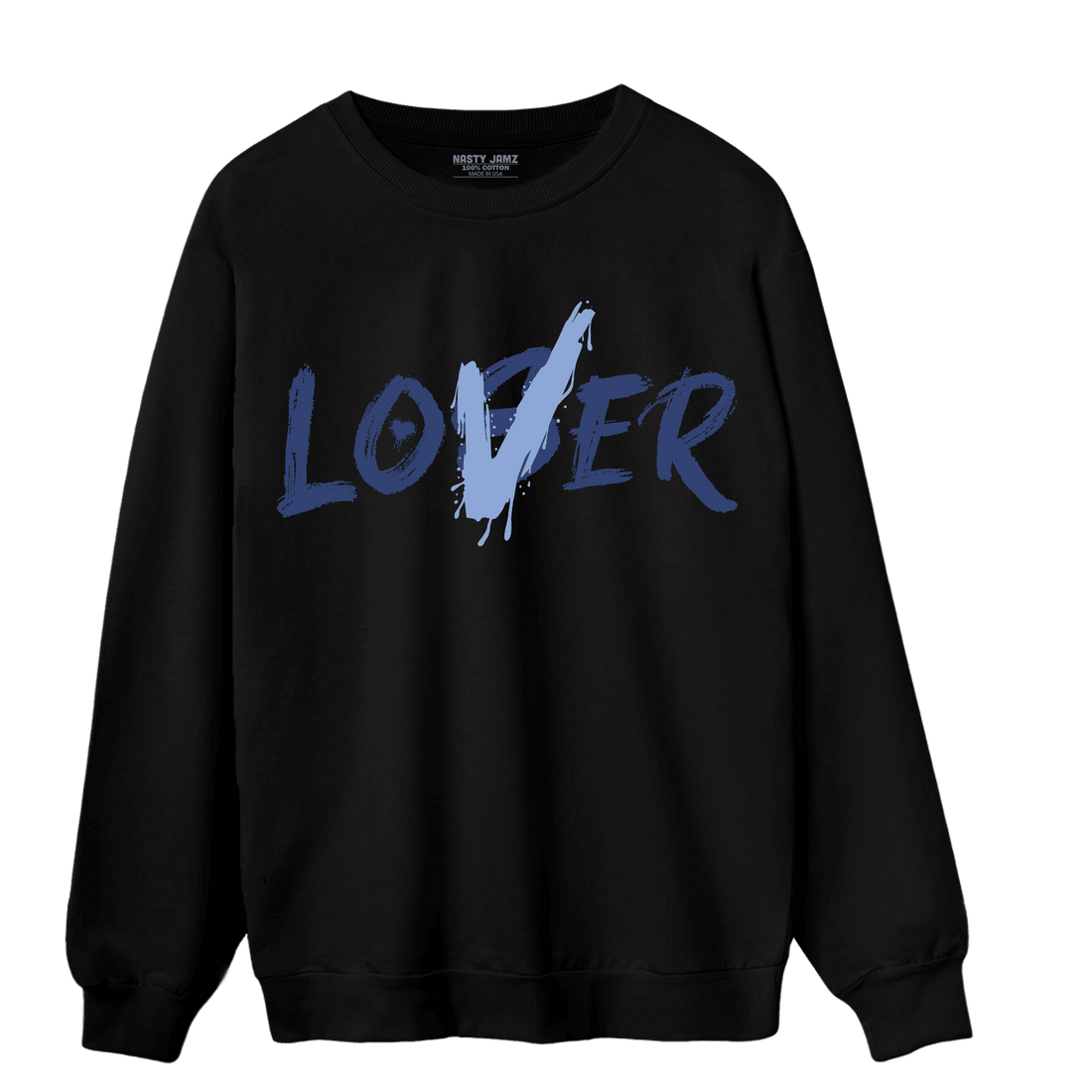 Midnight Navy 5s Sweatshirt Match Loser Lover - NastyJamz