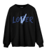 Midnight Navy 5s Sweatshirt Match Loser Lover - NastyJamz