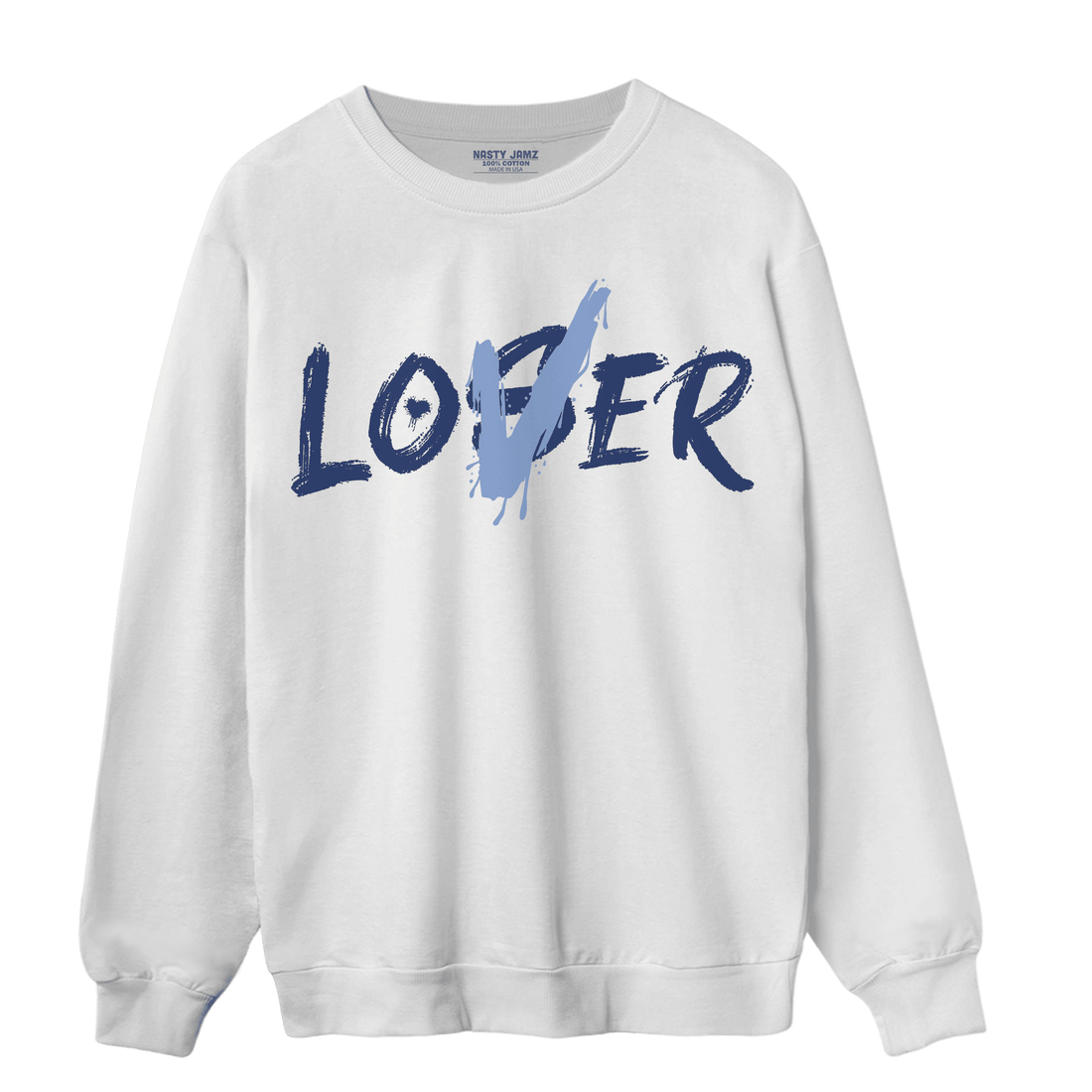 Midnight Navy 5s Sweatshirt Match Loser Lover - NastyJamz