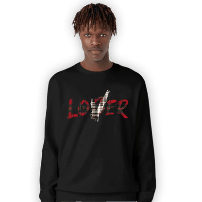 Plaid 5s Sweatshirt Match Loser Lover - NastyJamz