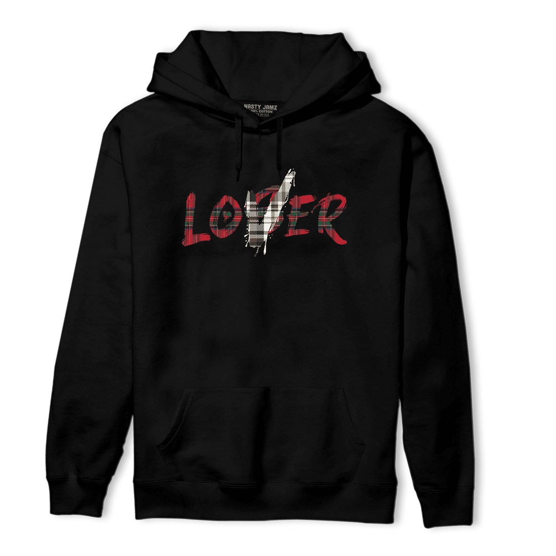 Plaid 5s Hoodie Match Loser Lover - NastyJamz