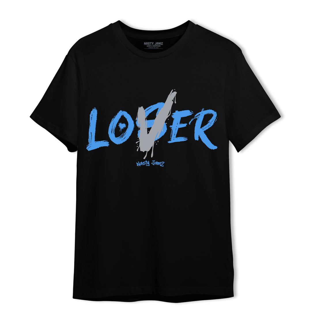 University Blue 5s T Shirt Match Loser Lover - NastyJamz