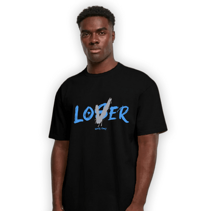 University Blue 5s T Shirt Match Loser Lover - NastyJamz