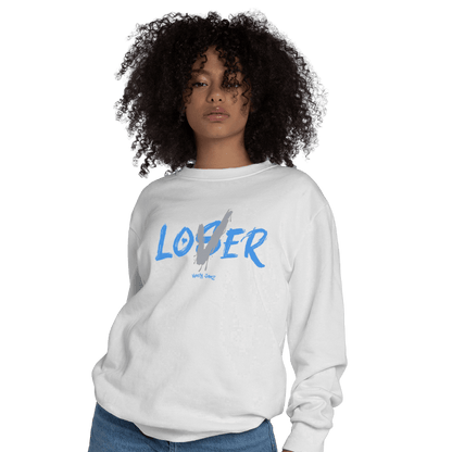 University Blue 5s Sweatshirt Match Loser Lover - NastyJamz