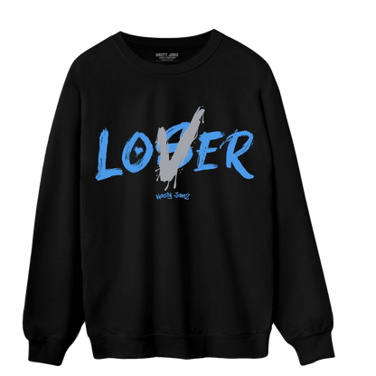 University Blue 5s Sweatshirt Match Loser Lover - NastyJamz
