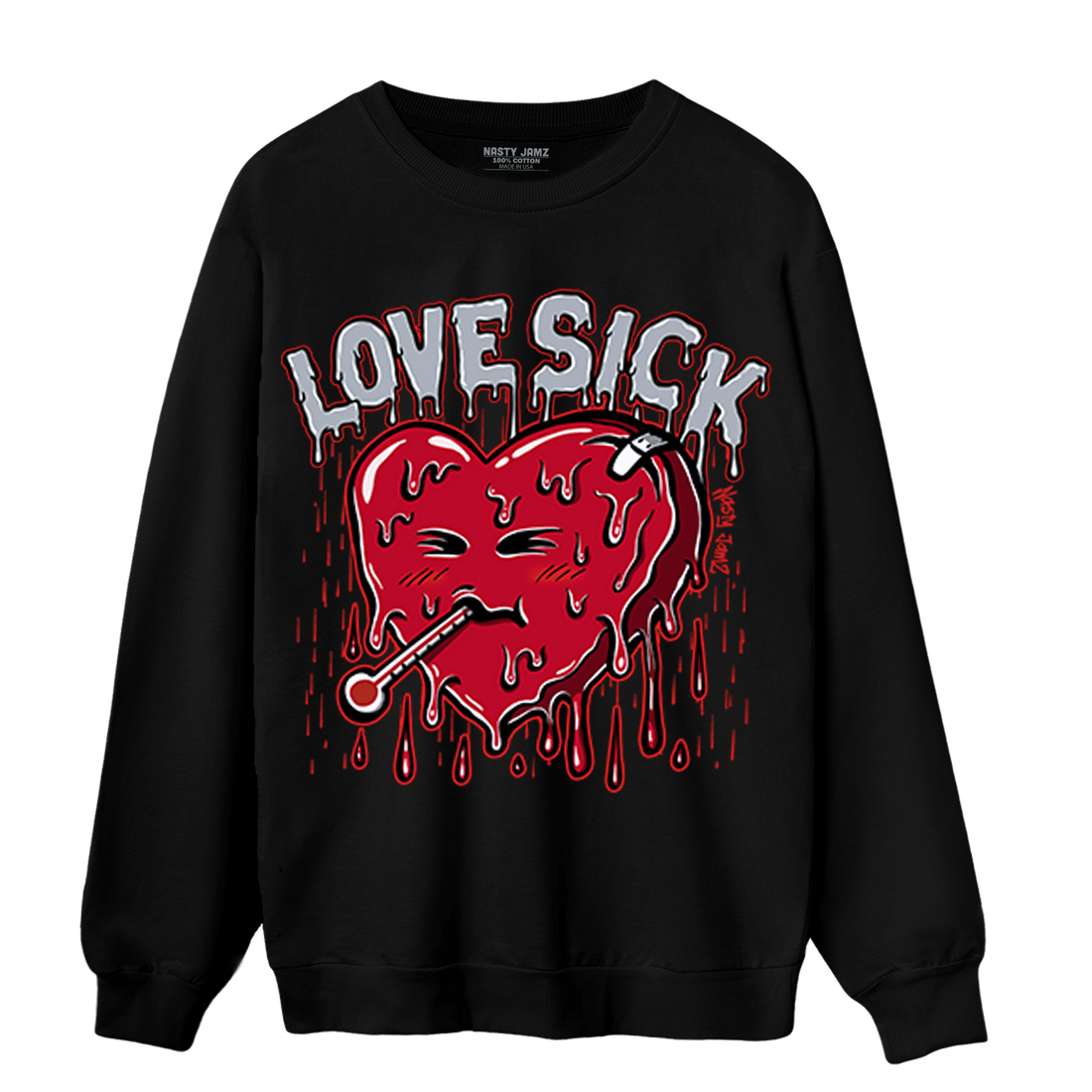 Cherry 11s Sweatshirt Match Love Sick - NastyJamz