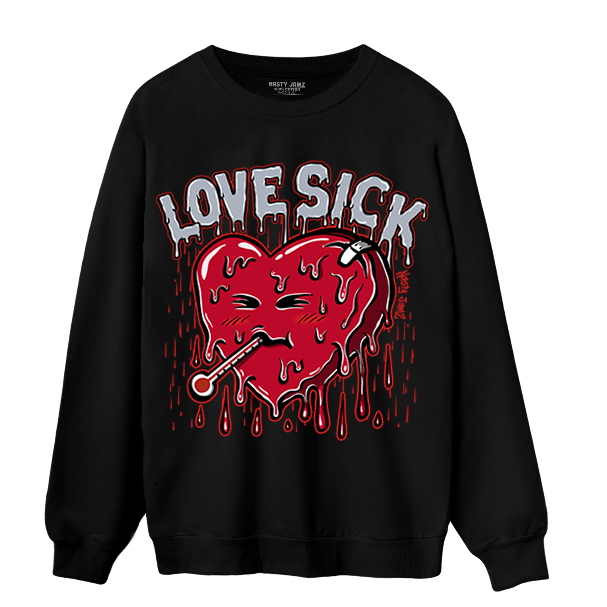 Cherry 11s Sweatshirt Match Love Sick - NastyJamz