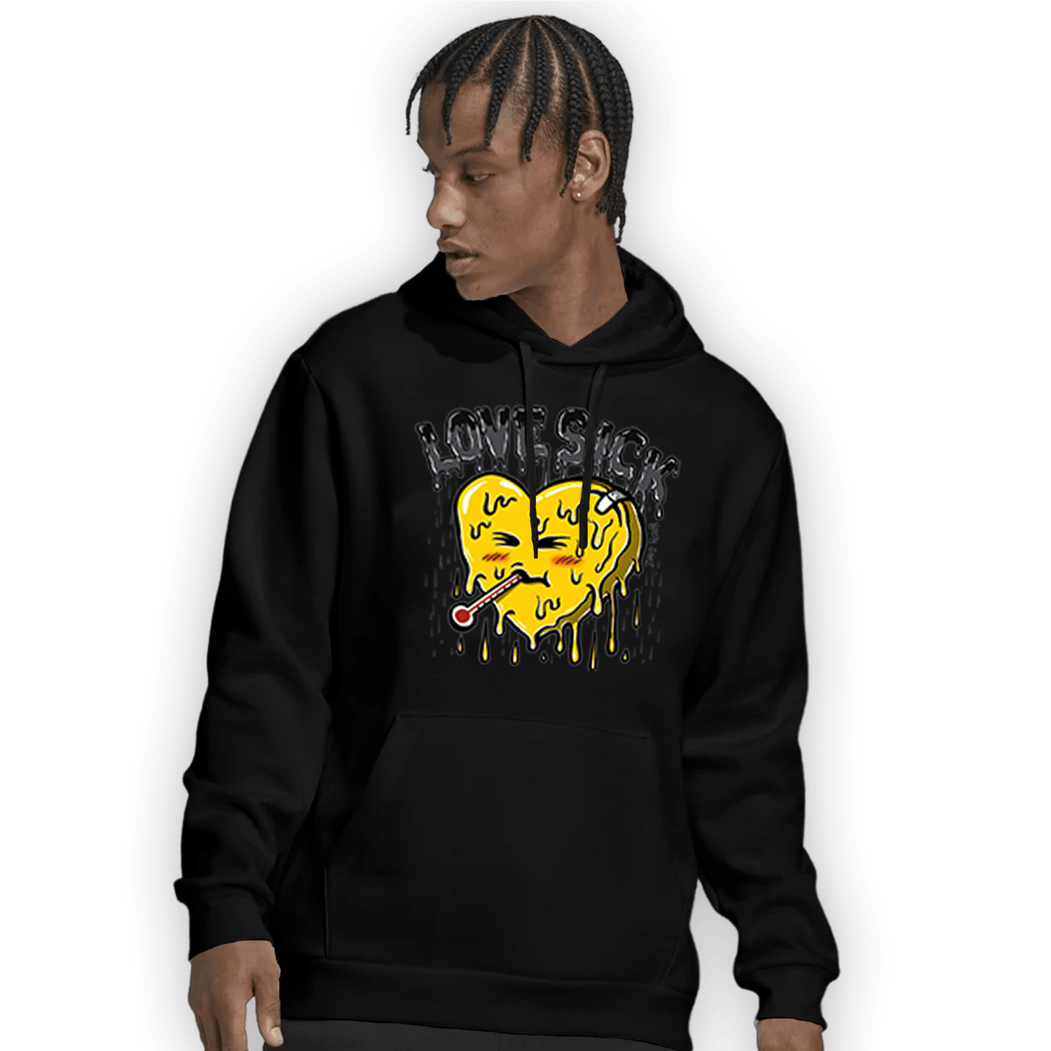 Thunder 4s Hoodie Match Love Sick - NastyJamz