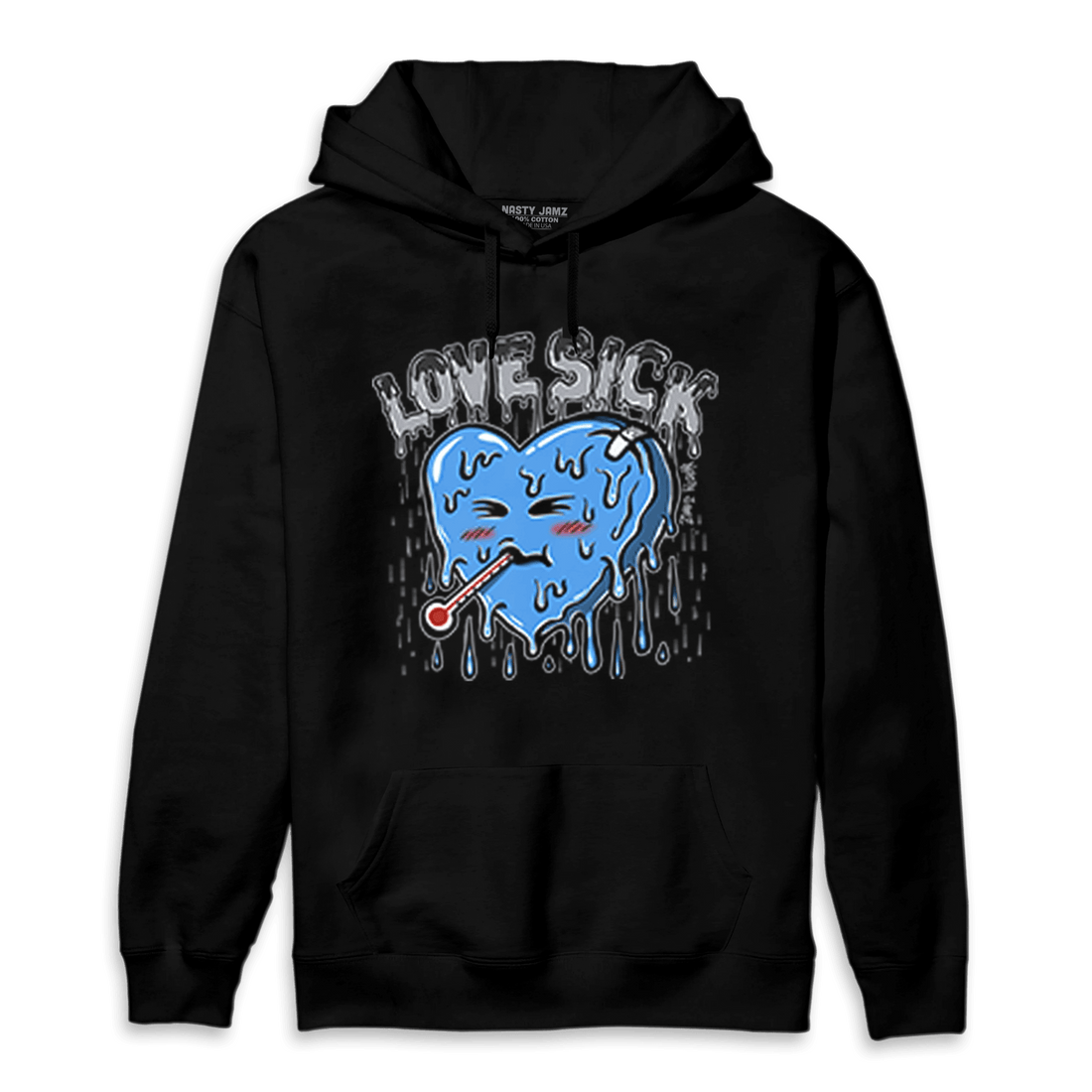 University Blue 5s Hoodie Match Love Sick - NastyJamz