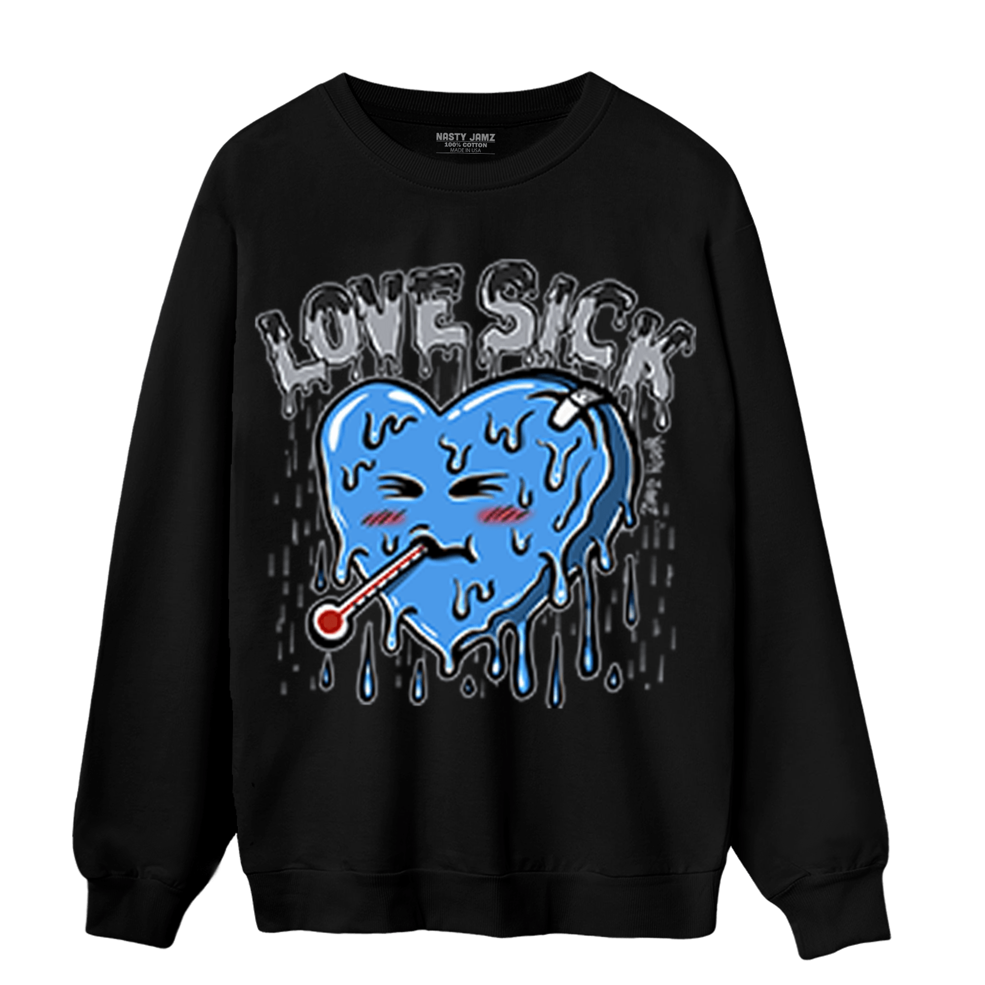 University Blue 5s Sweatshirt Match Love Sick - NastyJamz