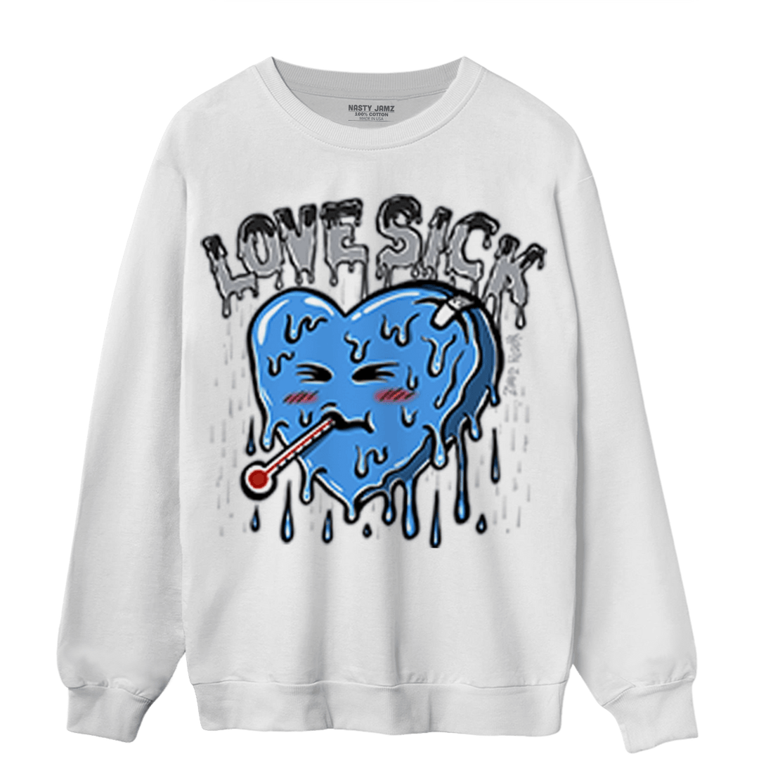 University Blue 5s Sweatshirt Match Love Sick - NastyJamz