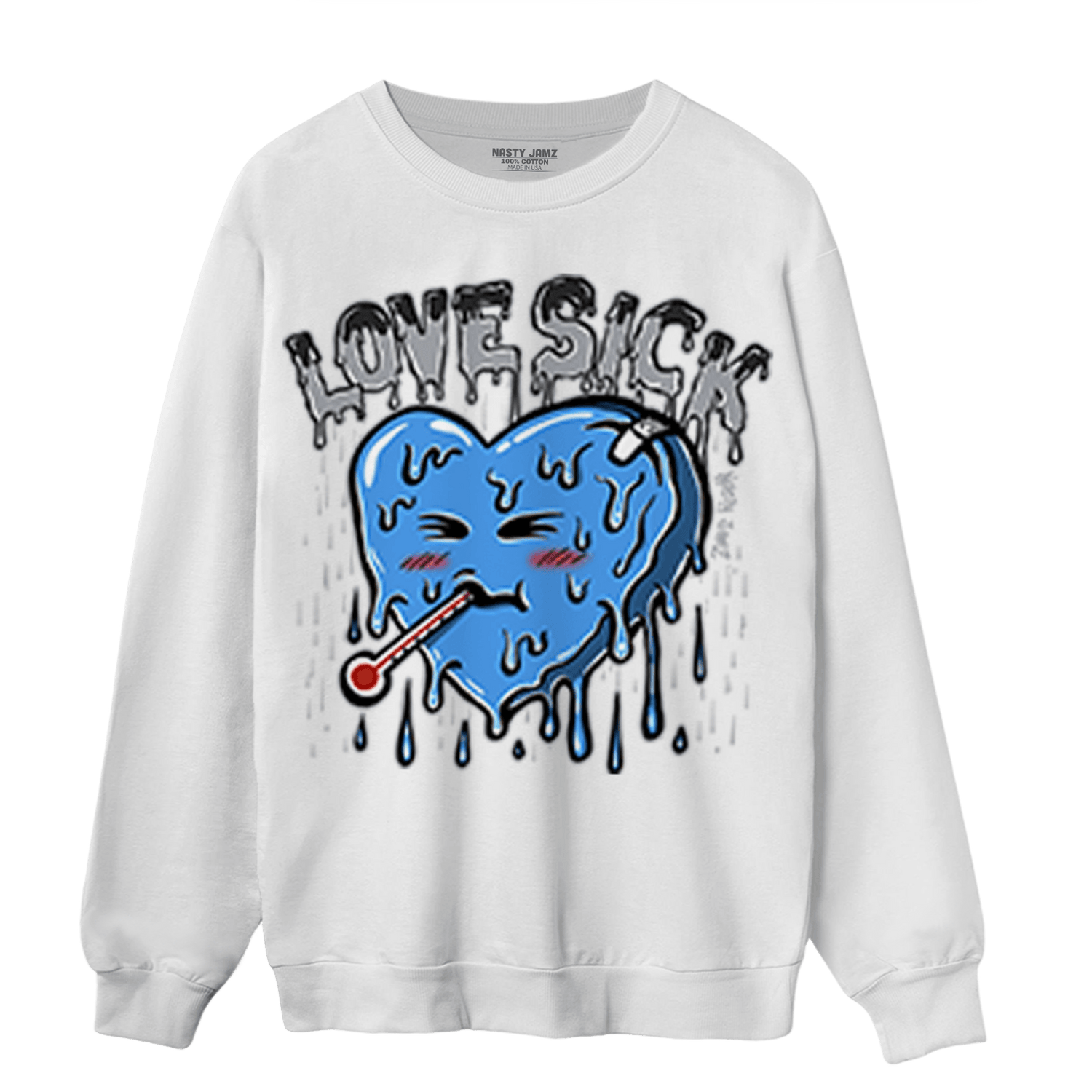 University Blue 5s Sweatshirt Match Love Sick - NastyJamz