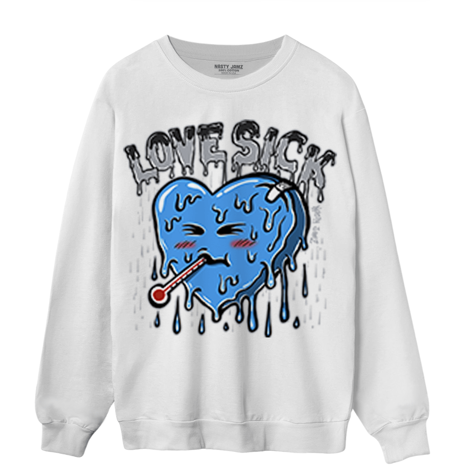 University Blue 5s Sweatshirt Match Love Sick - NastyJamz