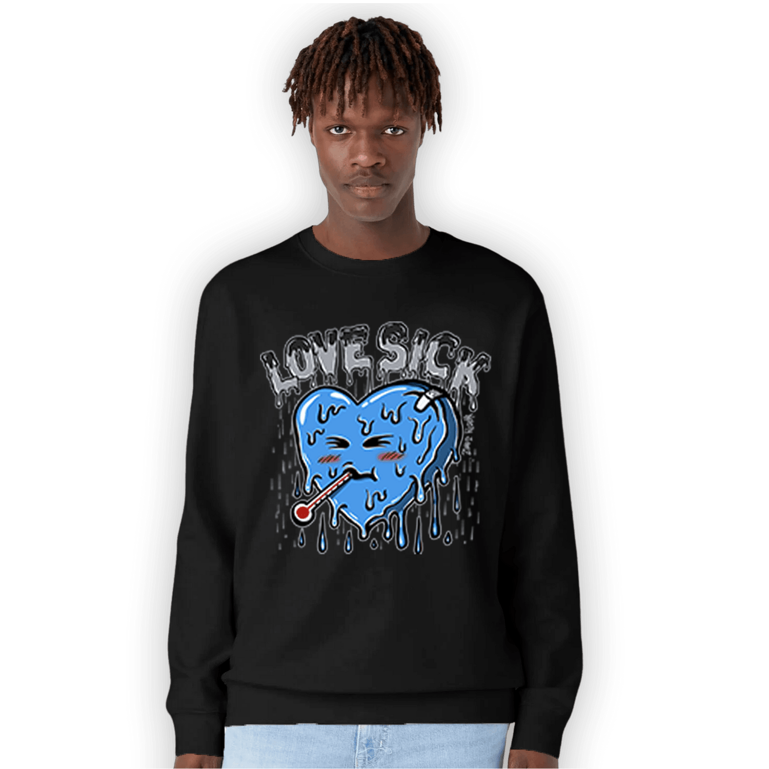 University Blue 5s Sweatshirt Match Love Sick - NastyJamz