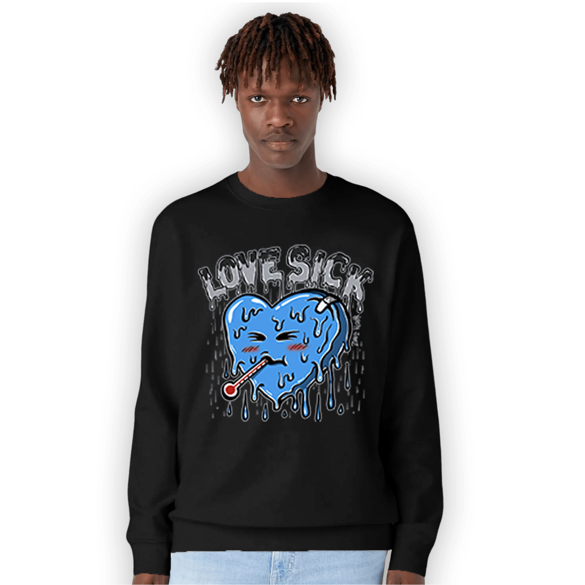 University Blue 5s Sweatshirt Match Love Sick - NastyJamz