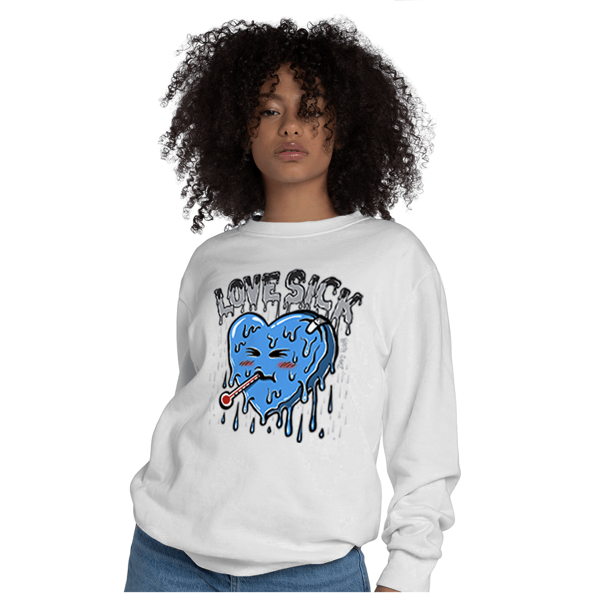 University Blue 5s Sweatshirt Match Love Sick - NastyJamz