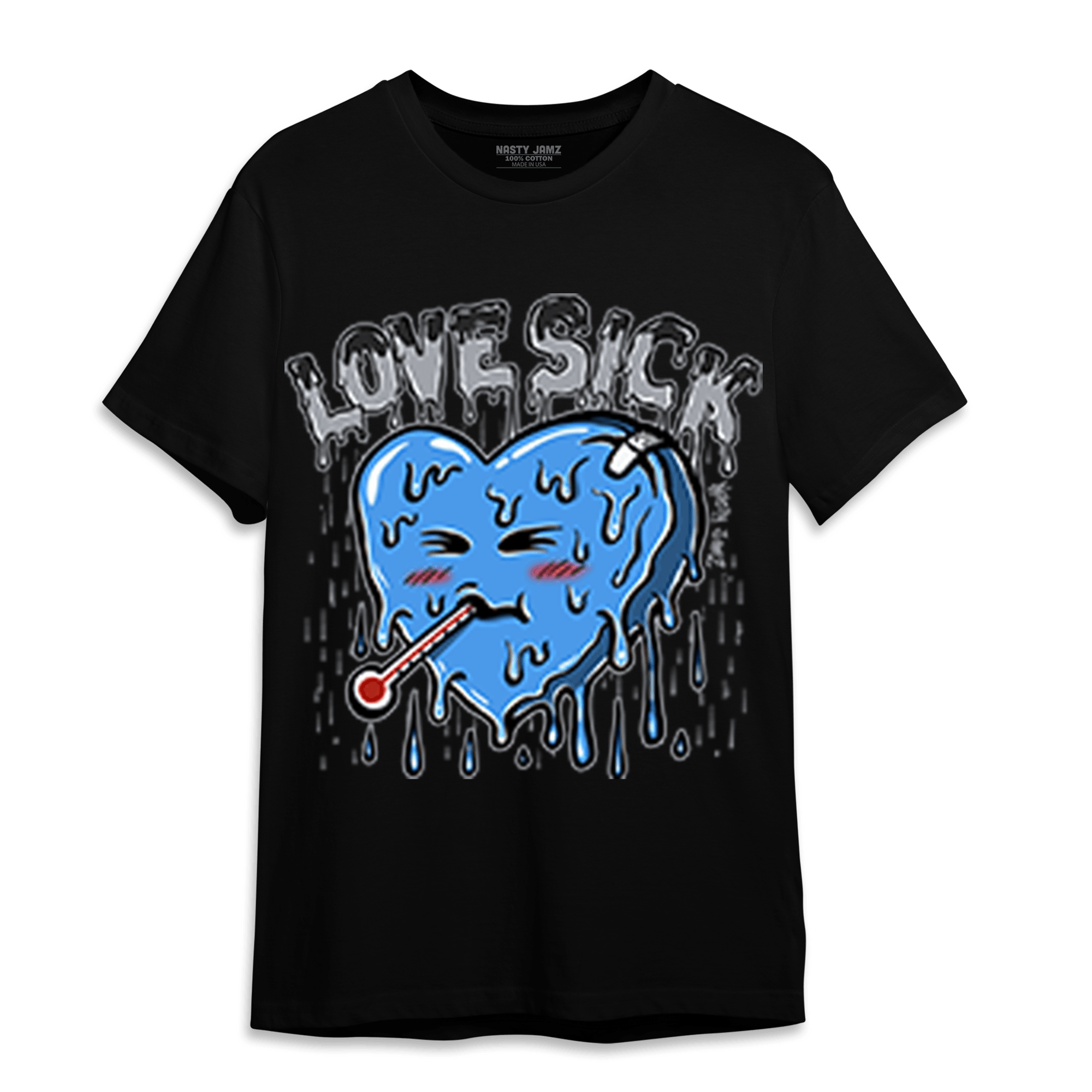 University Blue 5s T Shirt Match Love Sick - NastyJamz