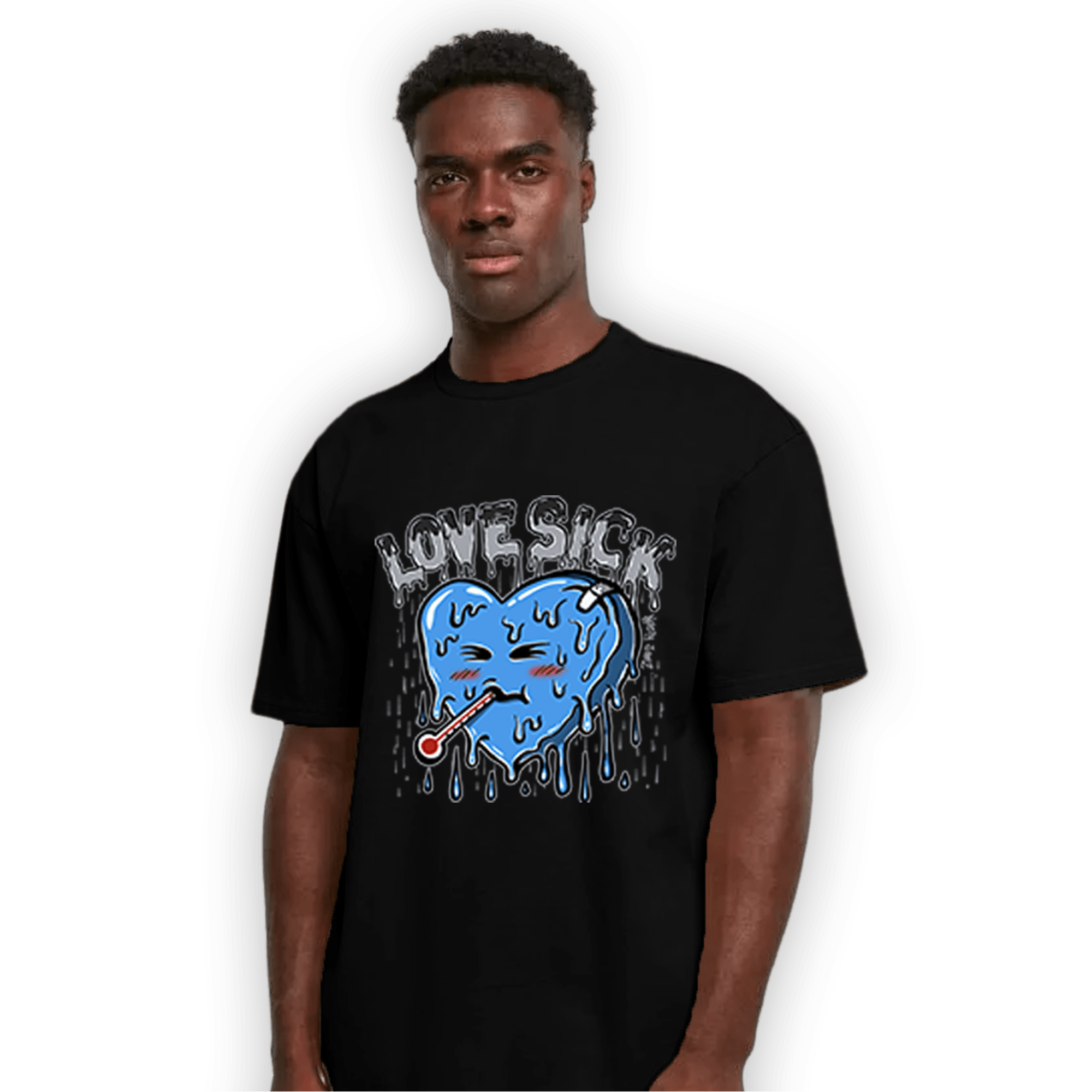 University Blue 5s T Shirt Match Love Sick - NastyJamz
