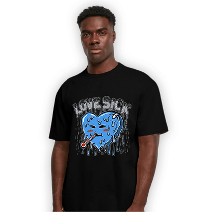 University Blue 5s T Shirt Match Love Sick - NastyJamz
