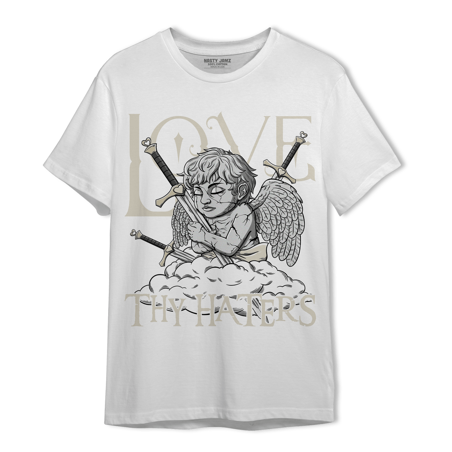 Gratitude 11s T Shirt Match Love Thy Haters Angel - NastyJamz