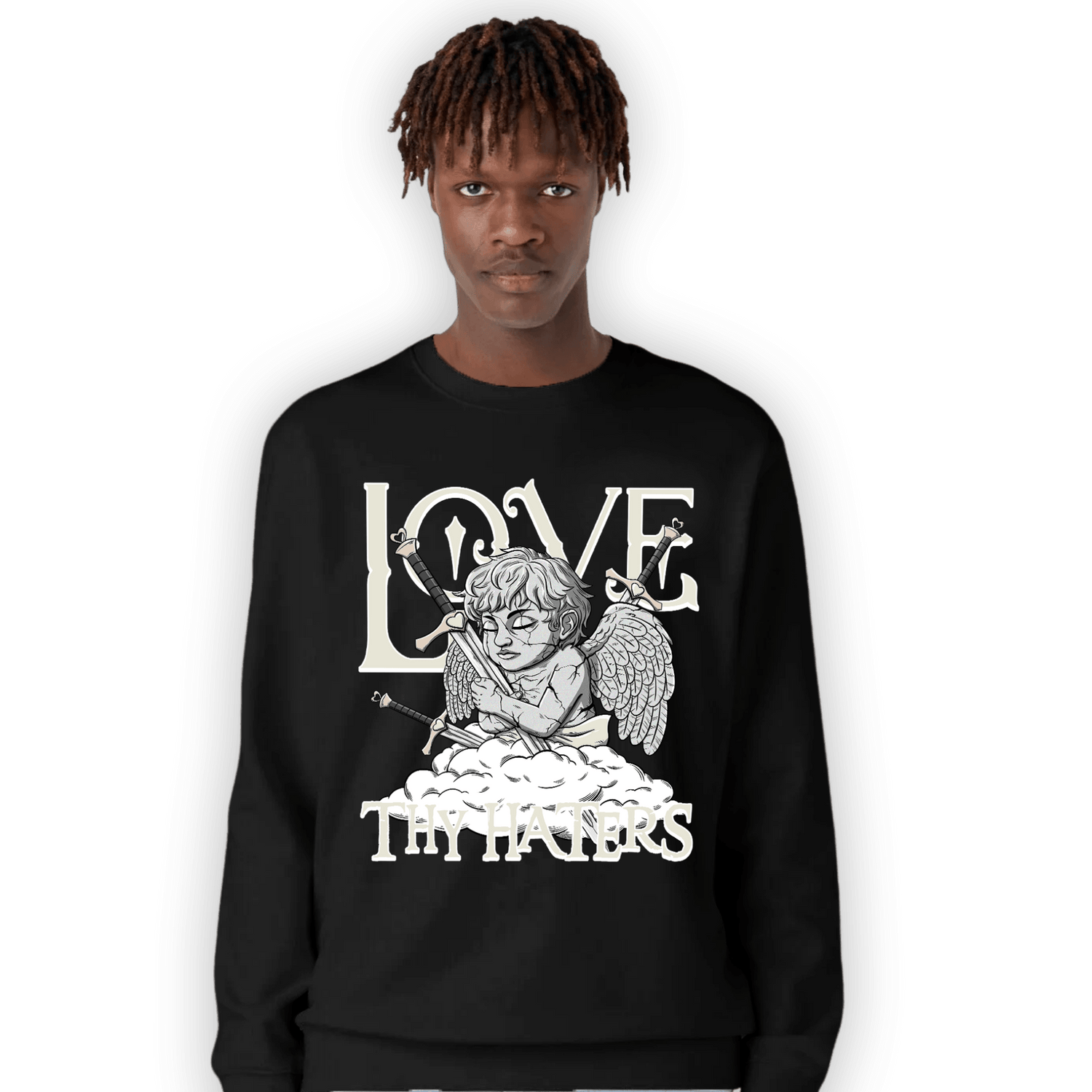 Neapolitan 11s Sweatshirt Match Love Thy Haters Angel - NastyJamz