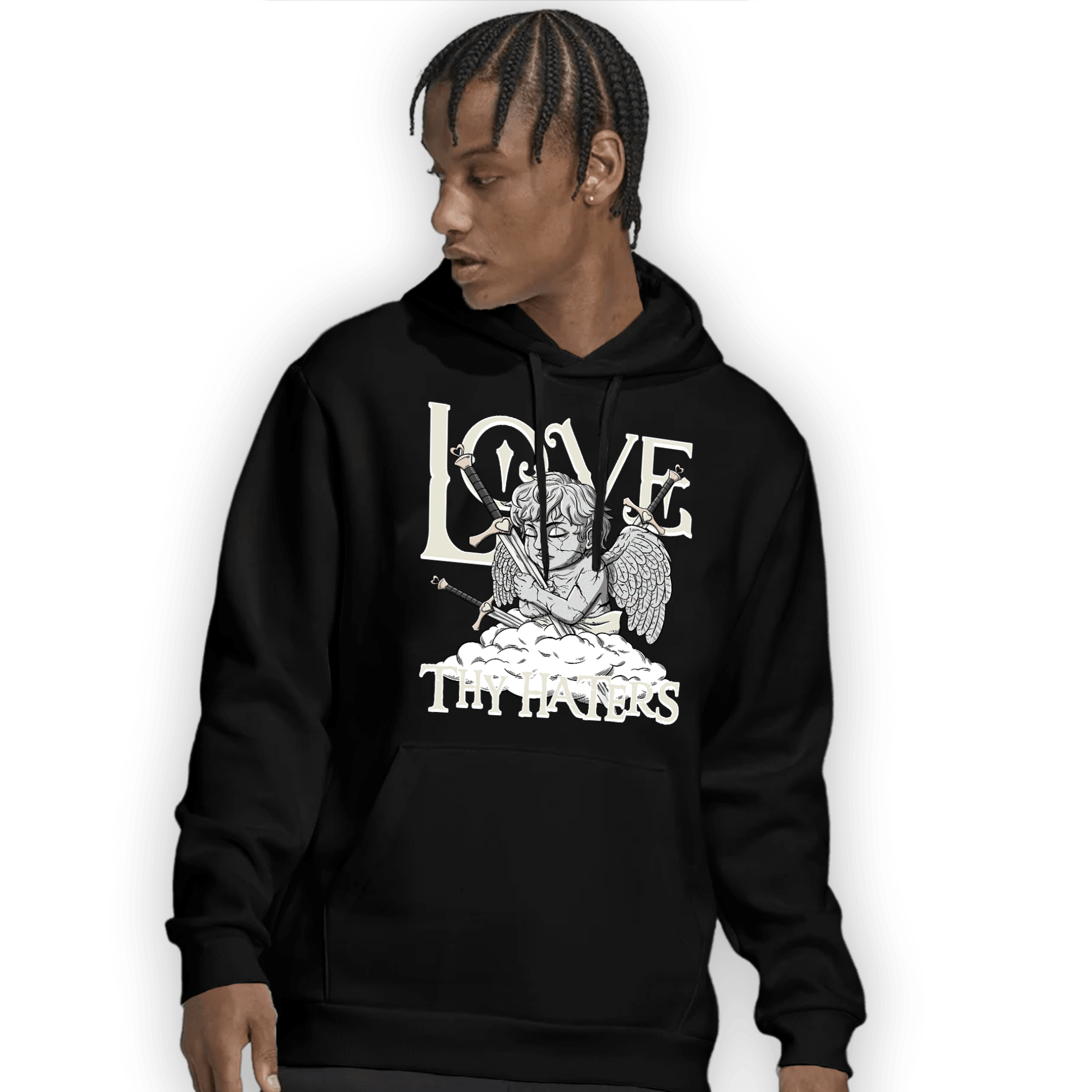 Neapolitan 11s Hoodie Match Love Thy Haters Angel - NastyJamz