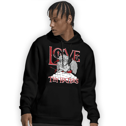 Cherry 12s Hoodie Match Love Thy Haters Angel - NastyJamz