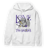 Field Purple 12s Hoodie Match Love Thy Haters Angel - NastyJamz