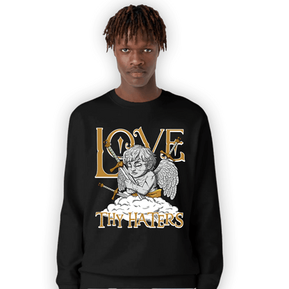 Wheat 13s Sweatshirt Match Love Thy Haters Angel - NastyJamz