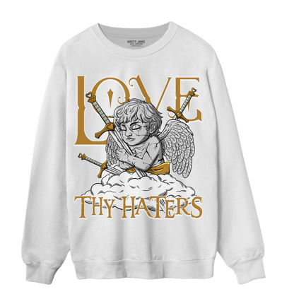 Wheat 13s Sweatshirt Match Love Thy Haters Angel - NastyJamz