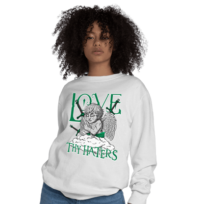 Celtic Lucky Green 1s Sweatshirt Match Love Thy Haters Angel - NastyJamz