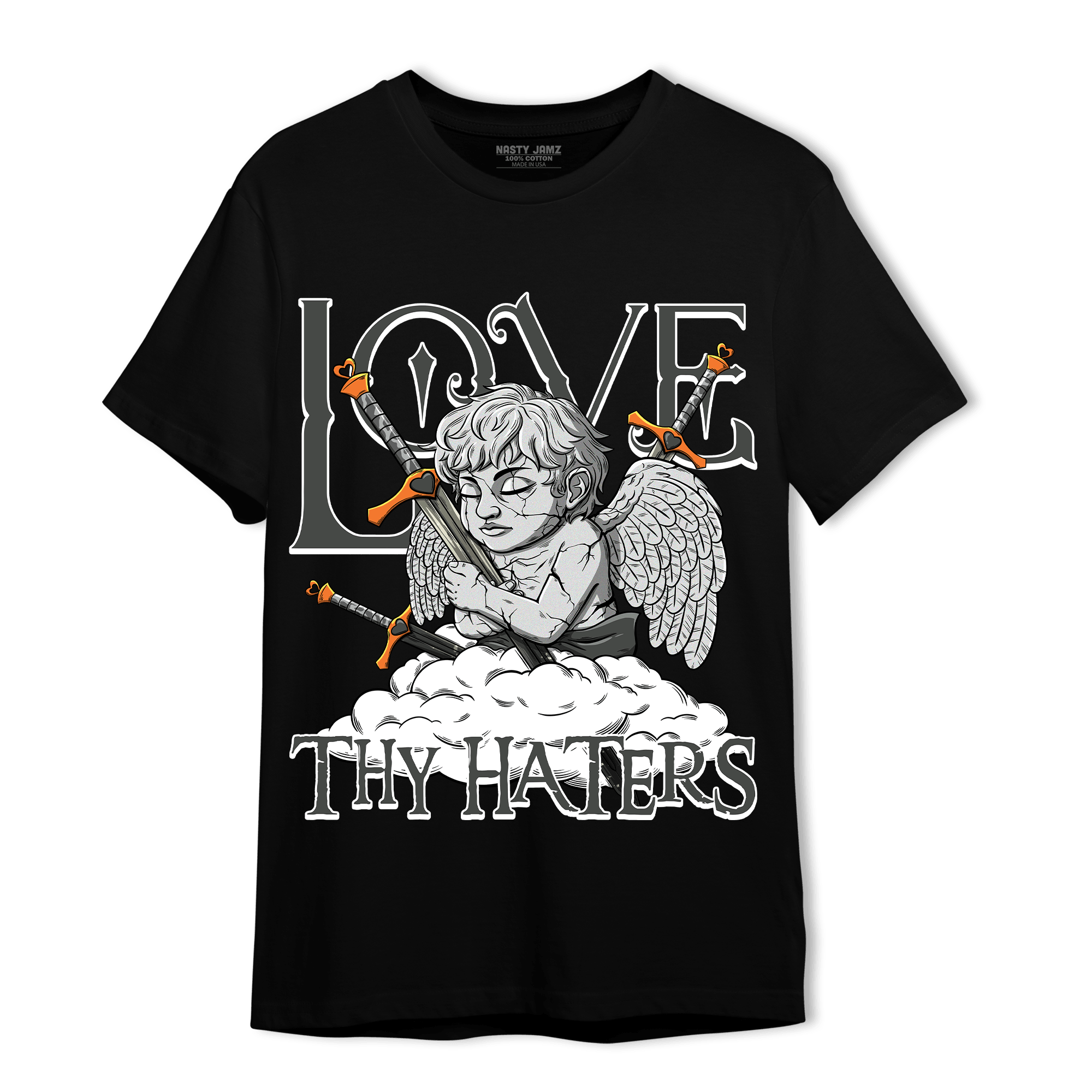 Fear Pack 3s T Shirt Match Love Thy Haters Angel - NastyJamz