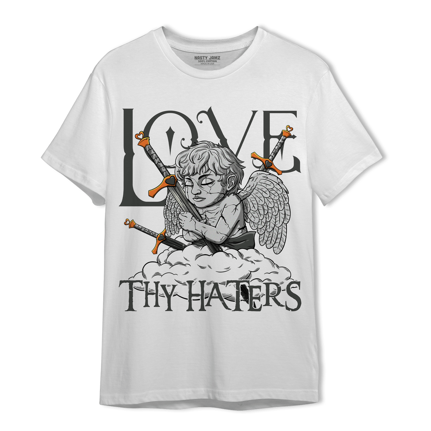 Fear Pack 3s T Shirt Match Love Thy Haters Angel - NastyJamz