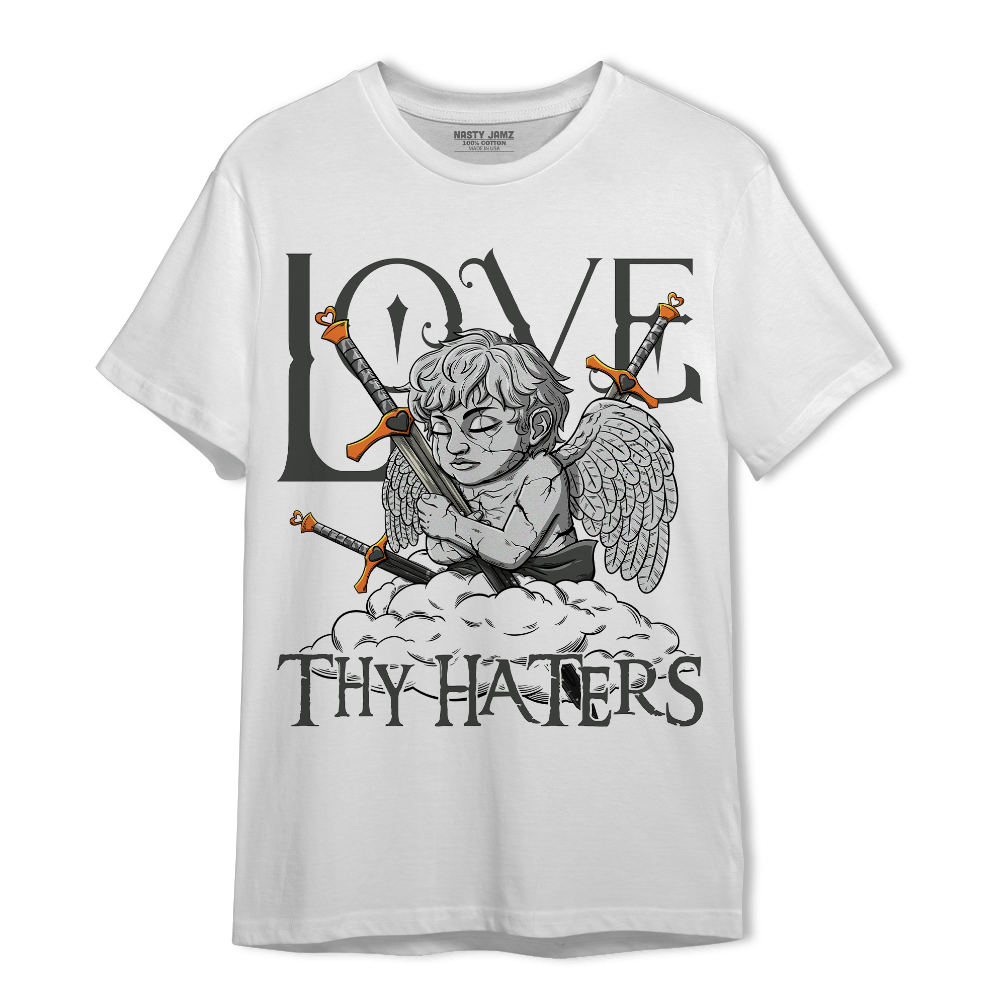 Fear Pack 3s T Shirt Match Love Thy Haters Angel - NastyJamz