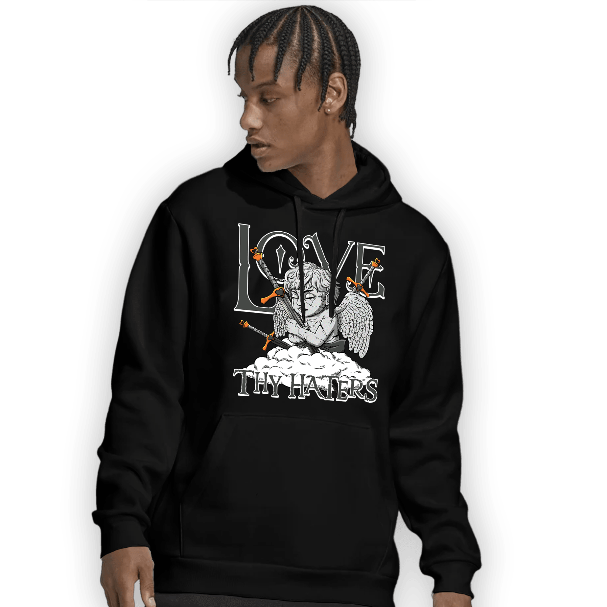 Fear Pack 3s Hoodie Match Love Thy Haters Angel - NastyJamz