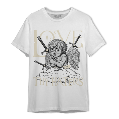 Off Noir 3s T Shirt Match Love Thy Haters Angel - NastyJamz
