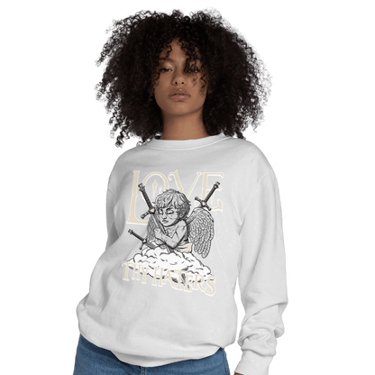 Off Noir 3s Sweatshirt Match Love Thy Haters Angel - NastyJamz