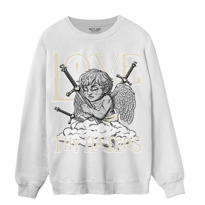 Off Noir 3s Sweatshirt Match Love Thy Haters Angel - NastyJamz