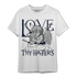 White Navy 3s T Shirt Match Love Thy Haters Angel - NastyJamz