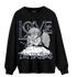 White Navy 3s Sweatshirt Match Love Thy Haters Angel - NastyJamz