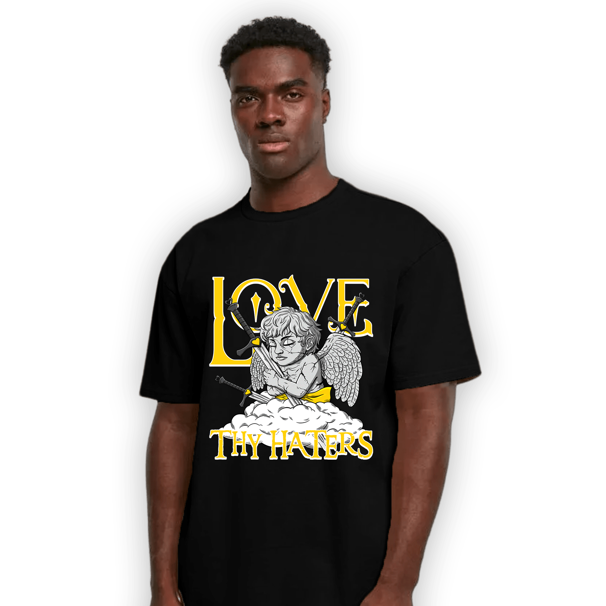 Thunder 4s T Shirt Match Love Thy Haters Angel - NastyJamz