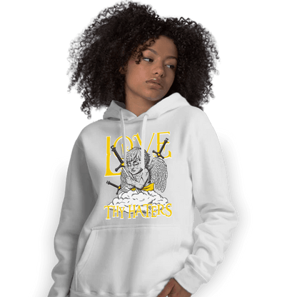 Thunder 4s Hoodie Match Love Thy Haters Angel - NastyJamz