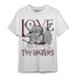 Burgundy 5s T Shirt Match Love Thy Haters Angel - NastyJamz