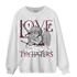 Burgundy 5s Sweatshirt Match Love Thy Haters Angel - NastyJamz
