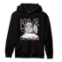 Burgundy 5s Hoodie Match Love Thy Haters Angel - NastyJamz